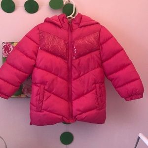 Pink Puffer Coat